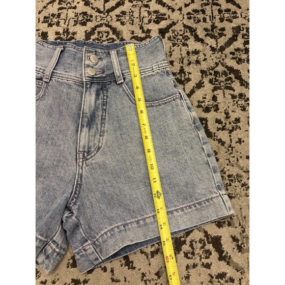 Urban Outfitters BDG White Washed High Rise Short Shorts Size 24 - Picture 7 of 12